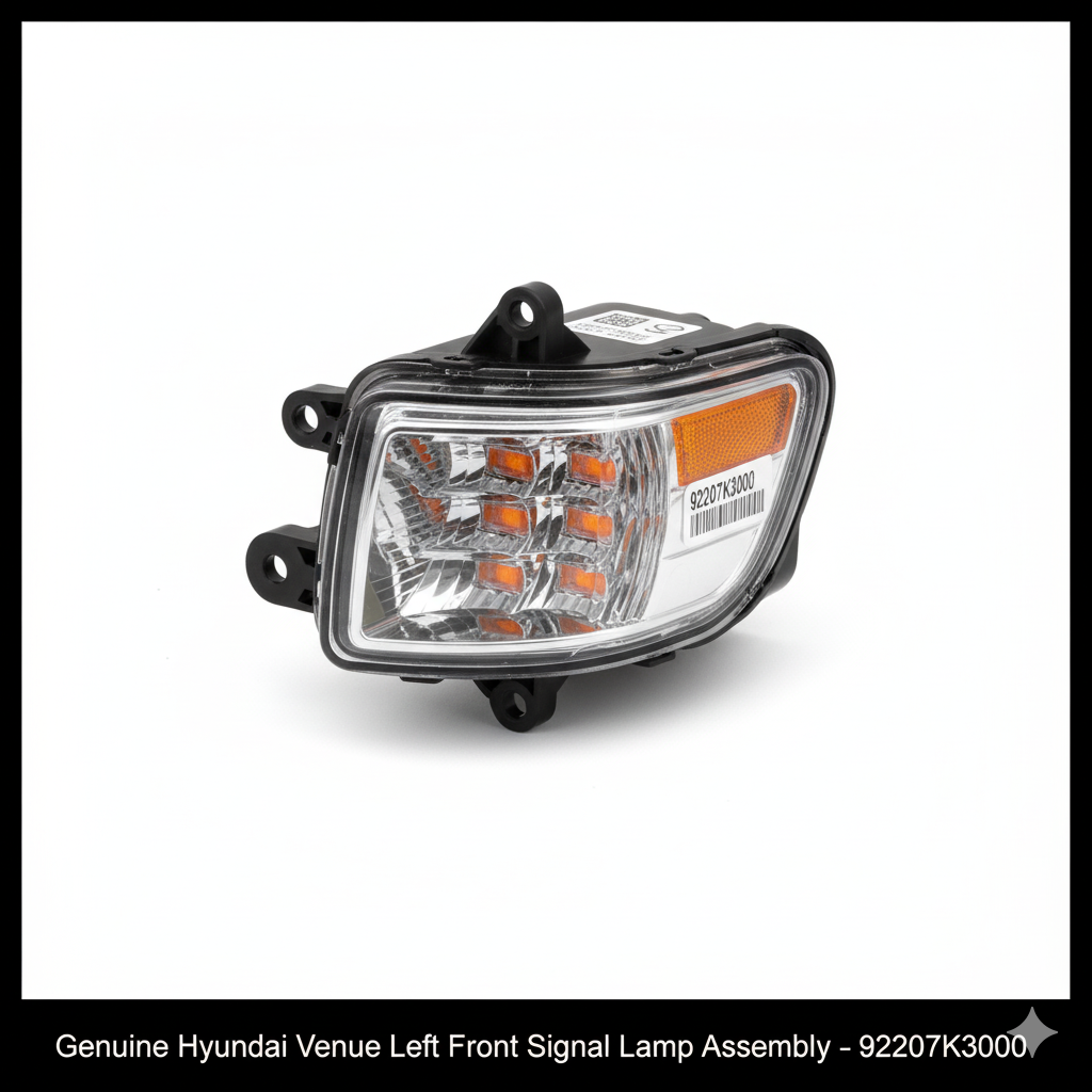 Genuine Hyundai Venue Left Front Turn Signal Lamp Assembly – 92207K3000