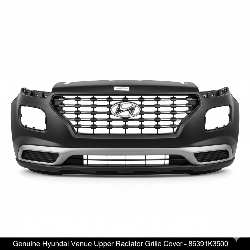 Genuine Hyundai Venue Upper Radiator Grille Cover – 86391K3500