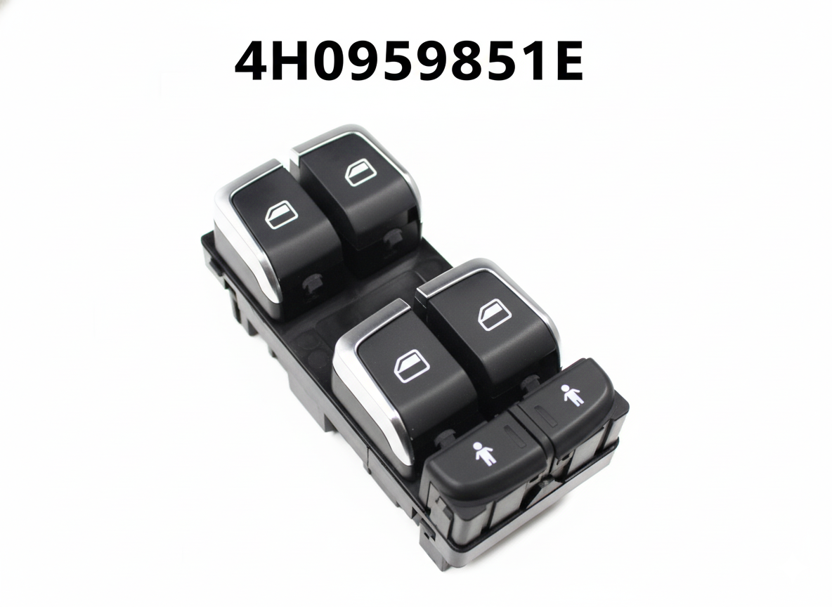 Audi Power Window Switch 4H0959851E – Genuine Interior Control Switch