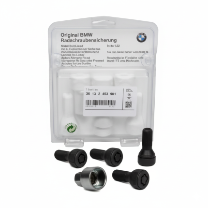 BMW 36132453961 Wheel Lock Set | Anti-Theft Lug Nut Kit