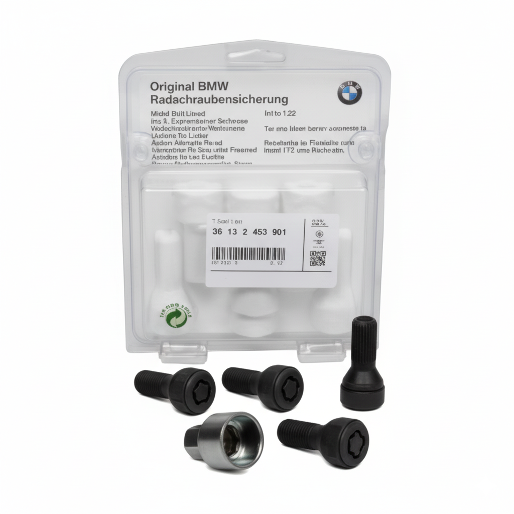 BMW 36132453961 Wheel Lock Set Anti-Theft Lug Nut Kit