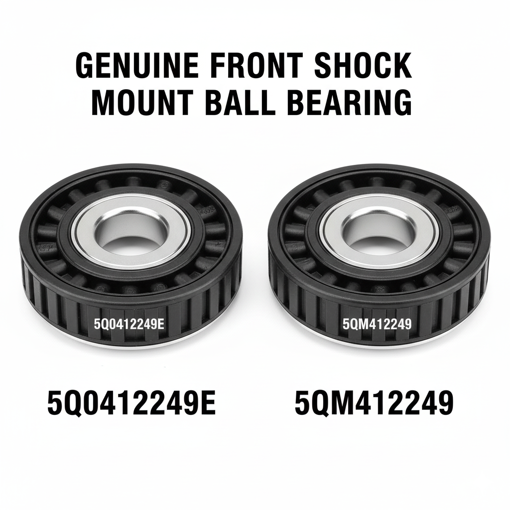 GENUINE FRONT SHOCK MOUNT BALL BEARING 5Q0412249E : 5QM412249