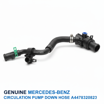 Genuine Mercedes-Benz Circulation Pump Down Hose A4478320823 – OEM Cooling System Hose | Leak-Free Coolant Flow & Perfect Fit