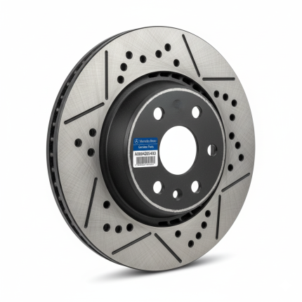 Genuine Mercedes-Benz Front Brake Disc A0004207200 / A0004205403 – OEM Brake Rotor | Superior Stopping Power & Durability