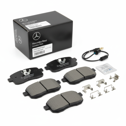 Genuine Mercedes-Benz Front Brake Pad Kit A0004205103 / A0004207000 – OEM Brake Pads for Superior Stopping Power & Low Noise Performance
