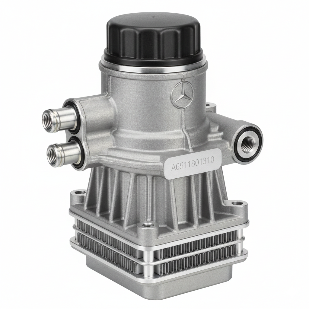 Genuine Mercedes-Benz Oil Filter Housing With Cooler A6511801310