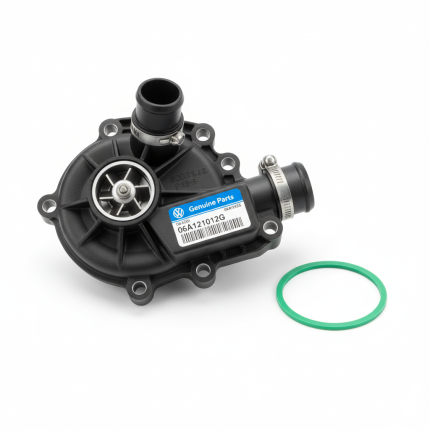 Genuine VW Audi Coolant Pump with Sealing Ring 06A121012G – OEM Water Pump Assembly | Reliable Engine Cooling & Perfect Fit