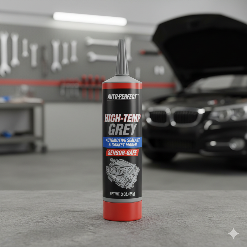 High‑Temp Grey Automotive Sealant & Gasket Maker (Sensor‑Safe)