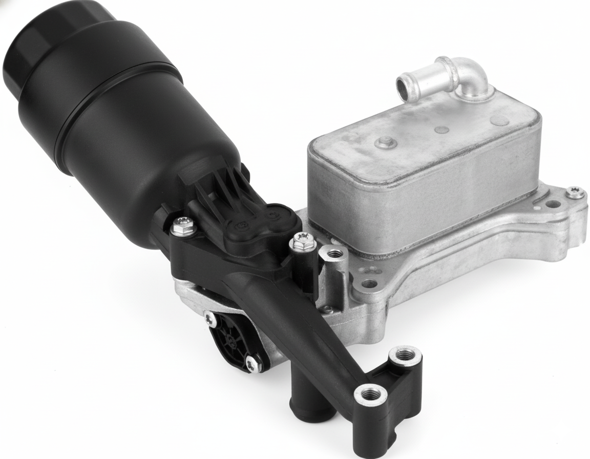 Mercedes-Benz Engine Oil Cooler Assembly A6511800610 – Genuine Engine Cooling Component