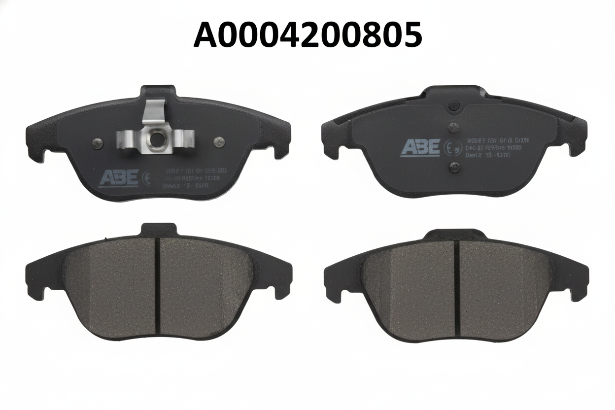 Mercedes-Benz Front Brake Pad Set A0004200805 – Genuine Brake System Component