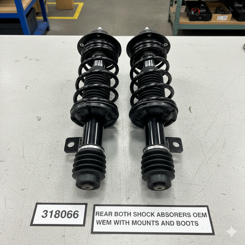Rear Shock Absorbers Set with Mounts & Boots – 318066