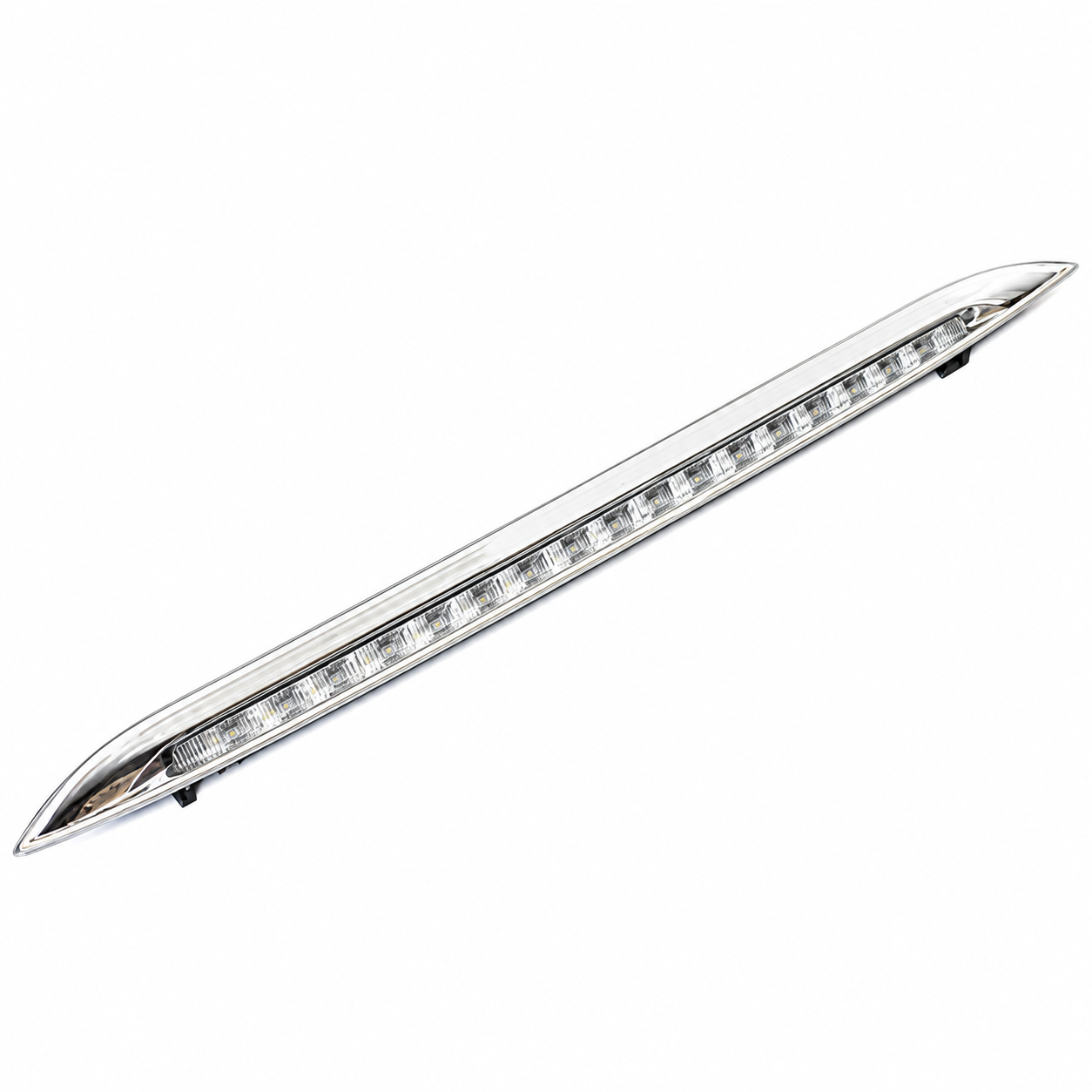 Chrome LED Light Bar on White