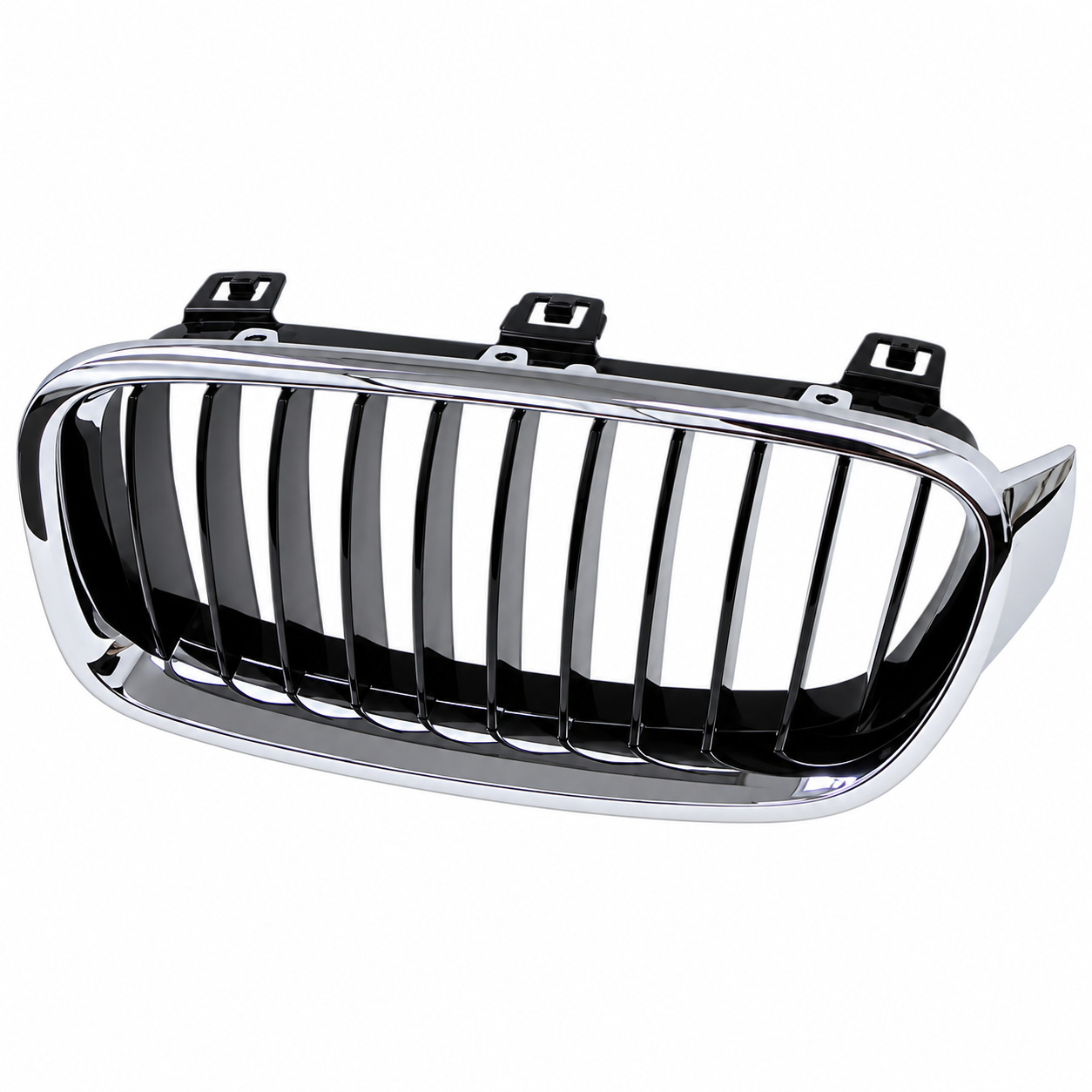 Chrome-and-Black Kidney Grille