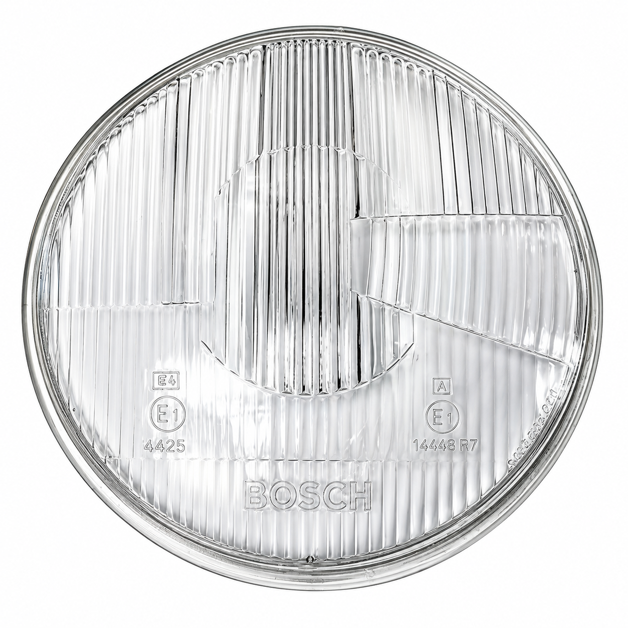Embossed BOSCH Headlight Lens on White