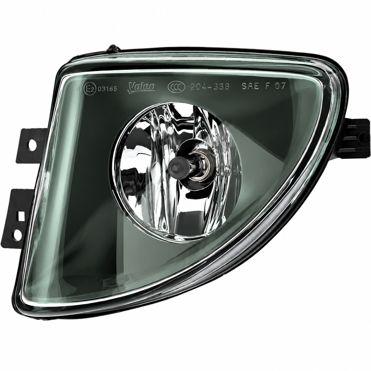 Glossy Chrome Automotive Fog Light Assembly