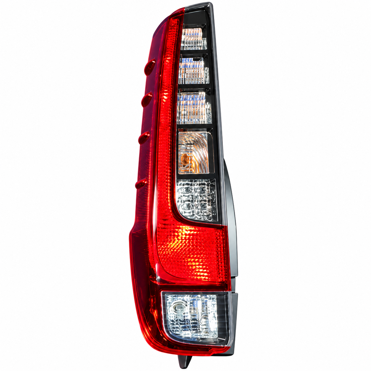 Vertical Red and Clear Taillight Assembly (2)